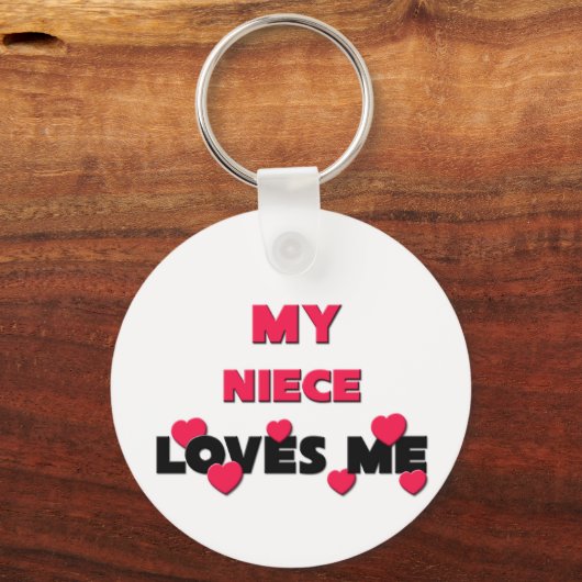 Mijn nicht houdt van me sleutelhanger (Voorkant)