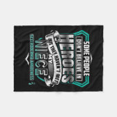 Mijn nicht is een aansteker - Scleroderma Bewustwo Fleece Deken (Voorkant (Horizontaal))