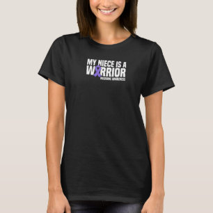 Mijn nicht is een waanzinnig Migraine Bewustheid T-shirt