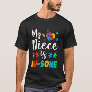 Mijn nicht is geweldig Autisme bewustzijn Autistis T-shirt