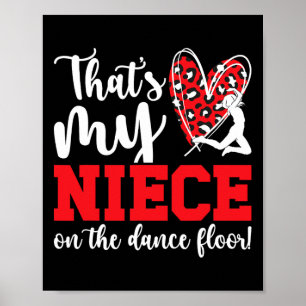 Mijn nichtje danst tante van een danseres tante da poster