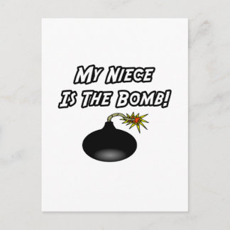 Mijn nichtje is de bom briefkaart
