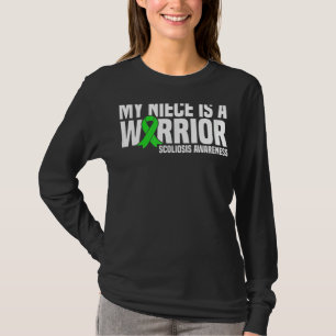 Mijn nichtje is een Warrior Scoliose bewustzijn T-shirt