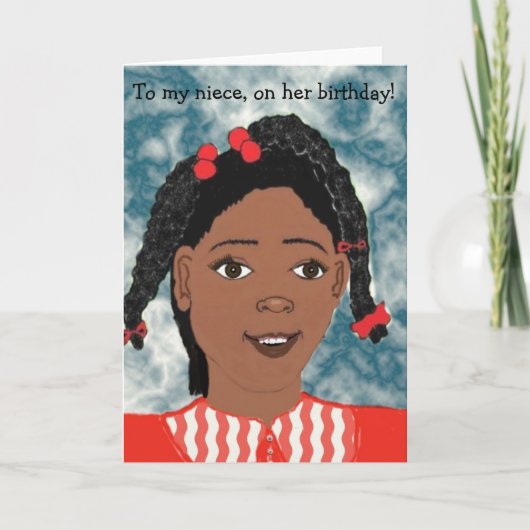 Mijn nichtje op haar Kaart (Voorkant)