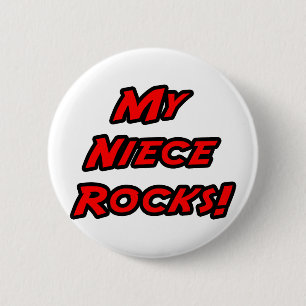 Mijn nichtje Rocks Ronde Button 5,7 Cm