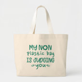Mijn niet-plastic tas is je aan het beoordelen. (Voorkant)