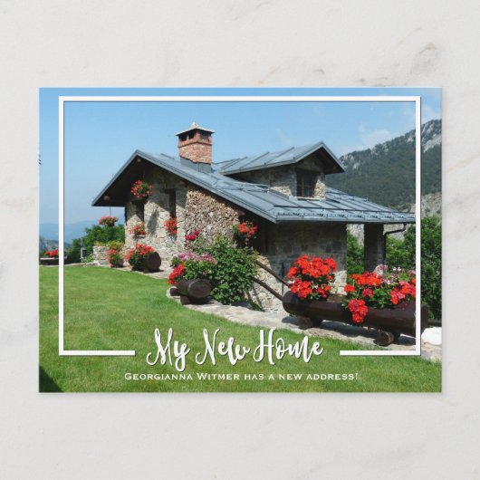 Mijn nieuwe Home Photo Moving Aankondiging (Voorkant)