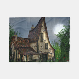 Mijn nieuwe huis 's nachts fleece deken