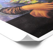 Mijn nieuwe jurk - Mona Lisa in een Monet - collag Poster (Hoek)