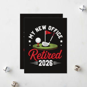 Mijn Nieuwe Kantoor Met Pensioen 2026 Golf Pensioe Feestdagenkaart