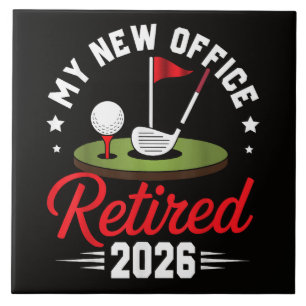 Mijn Nieuwe Kantoor Met Pensioen 2026 Golf Pensioe Tegeltje
