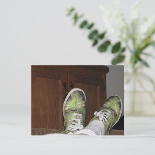 MIJN NIEUWE KEDS! BRIEFKAART (Staand voorkant)