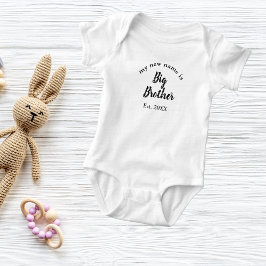 Mijn nieuwe naam is Big Brother New Big Brother Romper