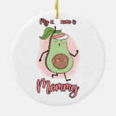 Mijn nieuwe naam is mama keramisch ornament (Achterkant)