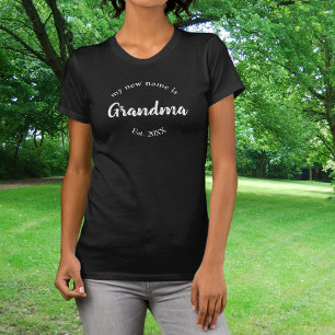 Mijn nieuwe naam is oma op Black Est T-Shirt