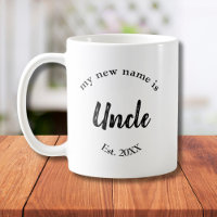Mijn nieuwe naam is Oom Est New Oom Coffee Mok