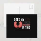 Mijn nieuwe nier ziet er goed uit als er donaties  briefkaart (Voorkant / Achterkant)