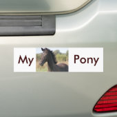 Mijn nieuwe Pony Bumpersticker (Op auto)