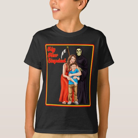 Mijn Nieuwe Stiefvader Ironische T-shirts - Grappi (Voorkant)