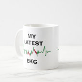 Mijn nieuwste EKG aandelenhandelaar Koffiemok (Voorkant links)