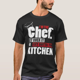 Mijn nives, Chef, Cook space thema verjaardagsci T-shirt