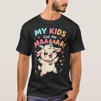 Mijn noem me Maaa grappige geit moeder boerderij M T-shirt