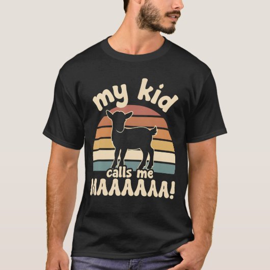 Mijn noem me mah grappige geit t-shirt (Voorkant)