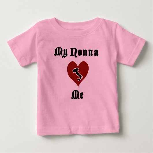 Mijn nonna houdt van me, Toddler T-Shirt (Voorkant)