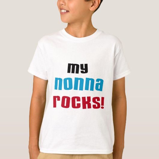 Mijn Nonna Rocks T-shirts en geschenken (Voorkant)