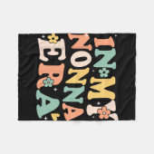 Mijn Nonna-tijdperk Funny Sarcasme Groovy Retro Mo Fleece Deken (Voorkant (Horizontaal))