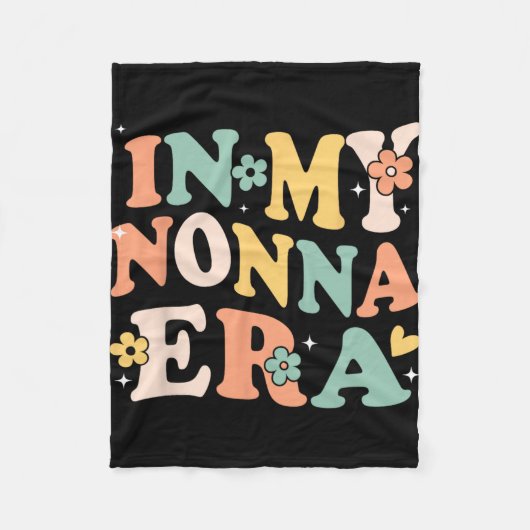 Mijn Nonna-tijdperk Funny Sarcasme Groovy Retro Mo Fleece Deken (Voorkant)