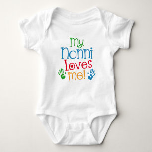Mijn Nonni houdt van me Grandchild Gift Romper