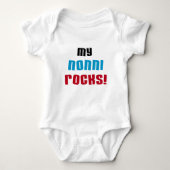 Mijn Nonni Rocks Baby Bodysuit (Voorkant)
