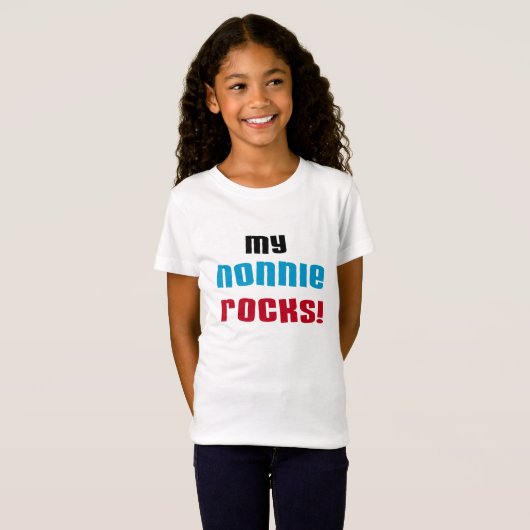 Mijn Nonnie Rocks t-shirts en geschenken (Voorkant volledig)