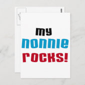 Mijn Nonnie Rocks t-shirts en geschenken Briefkaart (Voorkant / Achterkant)