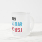 Mijn Nonnie Rocks t-shirts en geschenken Matglas Koffiemok (Voorkant rechts)