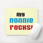 Mijn Nonnie Rocks t-shirts en geschenken Muismat (Met muis)