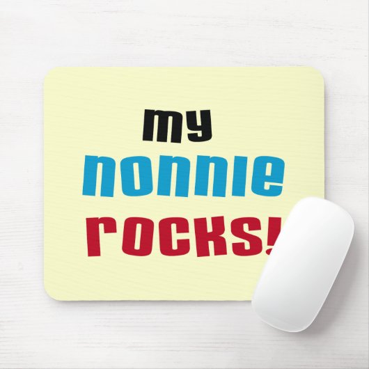 Mijn Nonnie Rocks t-shirts en geschenken Muismat (Met muis)