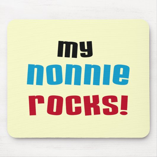 Mijn Nonnie Rocks t-shirts en geschenken Muismat (Voorkant)