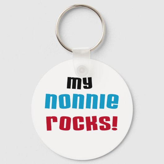 Mijn Nonnie Rocks t-shirts en geschenken Sleutelhanger (Voorkant)