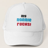Mijn Nonnie Rocks t-shirts en geschenken Trucker Pet (Voorkant)
