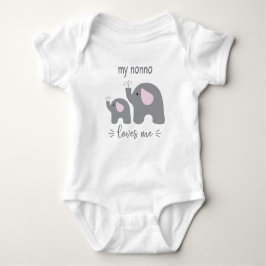 Mijn Nonno houdt van mij - Olifant Baby Onesie Romper