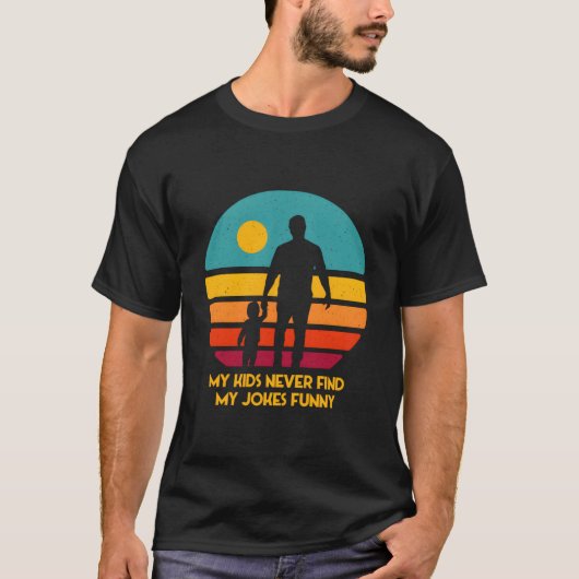 Mijn Nooit Vind Mijn Grappen Ouders Vader Moeder T-shirt (Voorkant)