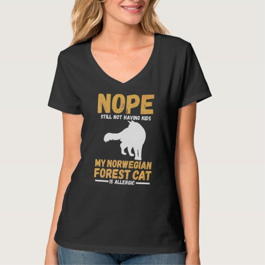 Mijn Noorse bos is allergisch T-shirt (Voorkant)