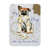 Mijn Noorse Elkhound Ate My Lesson Plan Magnet Magneet (Verticaal)