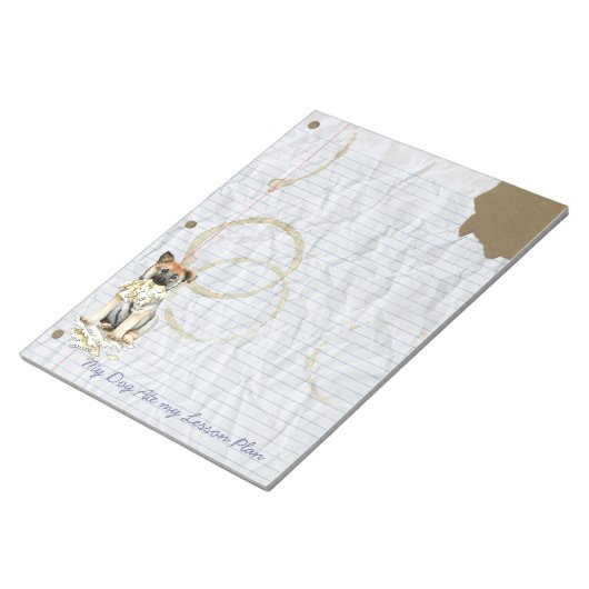 Mijn Noorse Elkhound Ate My Lesson Plan Notitieblo Notitieblok (Schuin)