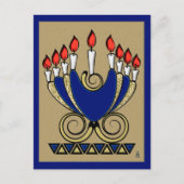 Mijn 'Nora (het Originele Ontwerp van Menorah van Feestdagenkaart (Voorkant)
