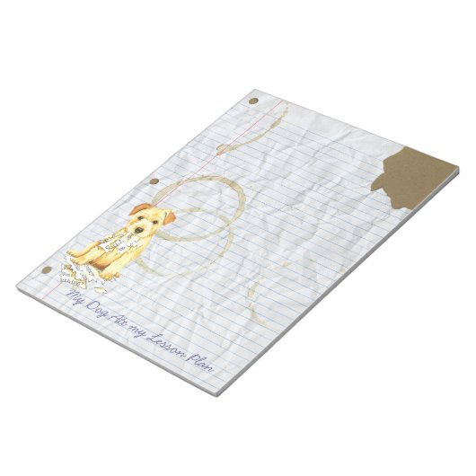 Mijn Norfolk Terrier Ate Mijn Lesson Plan Notitieblok (Schuin)