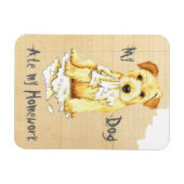 Mijn Norfolk Terrier Ate Mijn thuiswerk Magneet (Horizontaal)