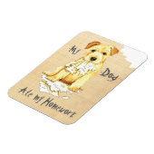 Mijn Norfolk Terrier Ate Mijn thuiswerk Magneet (Linkerzijde)